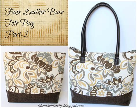 how to make fake leather bag look real|faux leather tote bag pattern free.